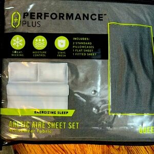Performance Plus Arctic Aire sheet set- queen size, dark grey